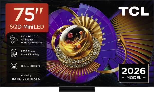 TCL 75MSQLED85L SQD Mini LED 4K TV (2026)