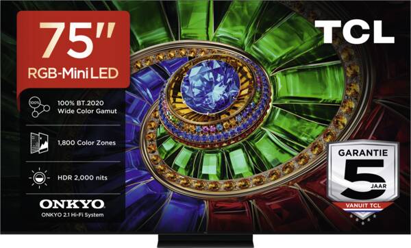 TCL 75RM7L RGB Mini LED 4K Smart TV (2026)
