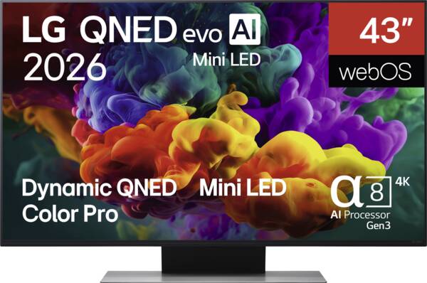LG 43QNED87B6A QNED evo Mini-LED 4K Smart TV (2026)