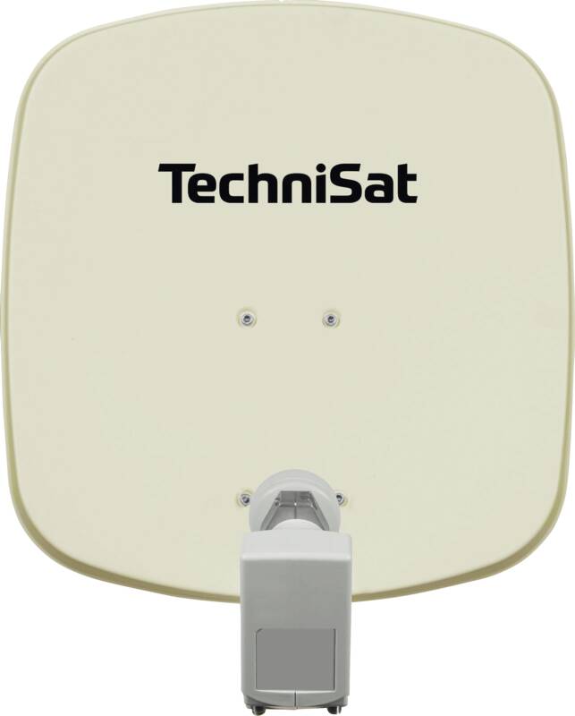 Technisat DIGIDISH 45 + Twin LNB Mehrteilnehmer-SAT-Anlage, 45 cm Spiegel, Aluminium