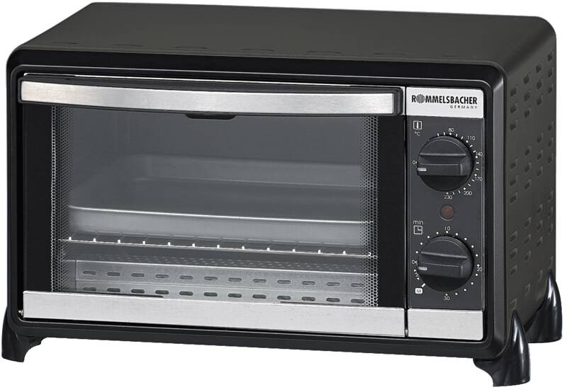 Rommelsbacher BG 950 Mini-Ofen, Funktionen Ober-/Unterhitze, 10 l Garraum