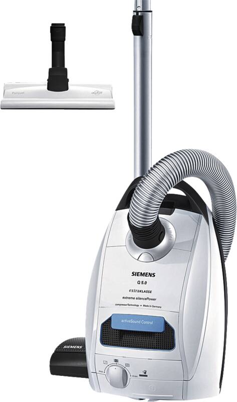 Siemens VSQ5X12M1 Q5.0 Bodenstaubsauger, 850 Watt, elektronische Saugkraftregulierung