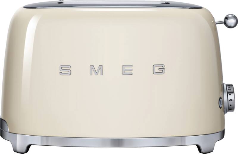Smeg TSF01CREU 2-Scheiben-Toaster, Brotscheibenzentrierung, extra breite Toastschlitze