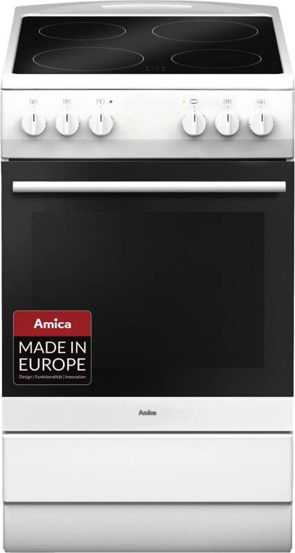 Amica SHC 11505 W Stand-Herd, Elektro-Backofen, 67 l Garraum