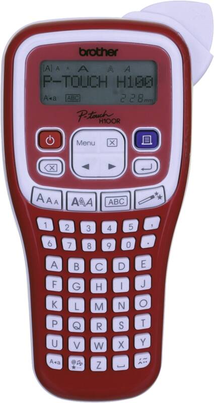 Brother P-touch PT-H100R Labelprinter, maximal 300mm Etikettenbreite, max. 2 Druckzeilen