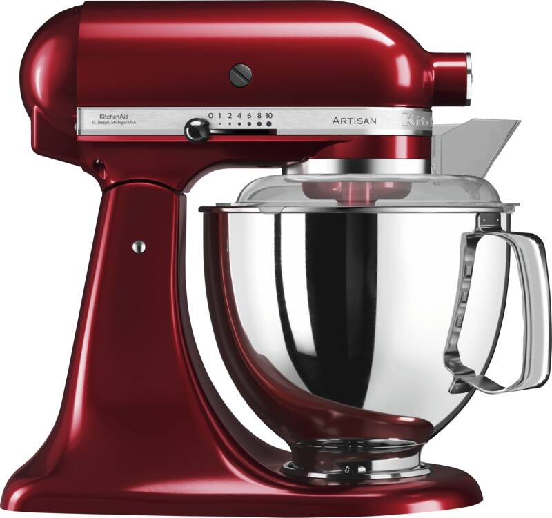 Kitchenaid 5KSM175PSECA 4,8 L Artisan Küchenmaschine Küchenmaschine, Metall-Gehäuse, 300 Watt Leistung