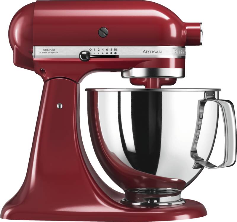 Kitchenaid 5KSM125EER Küchenmaschine, Metall-Gehäuse, 300 Watt Leistung