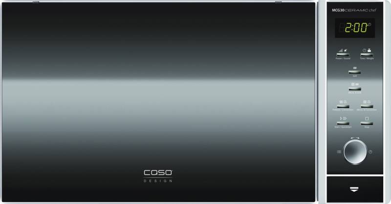 Caso MCG30 Ceramic chef Kombi-Mikrowelle, 30 l Garraum, Auftauprogramm