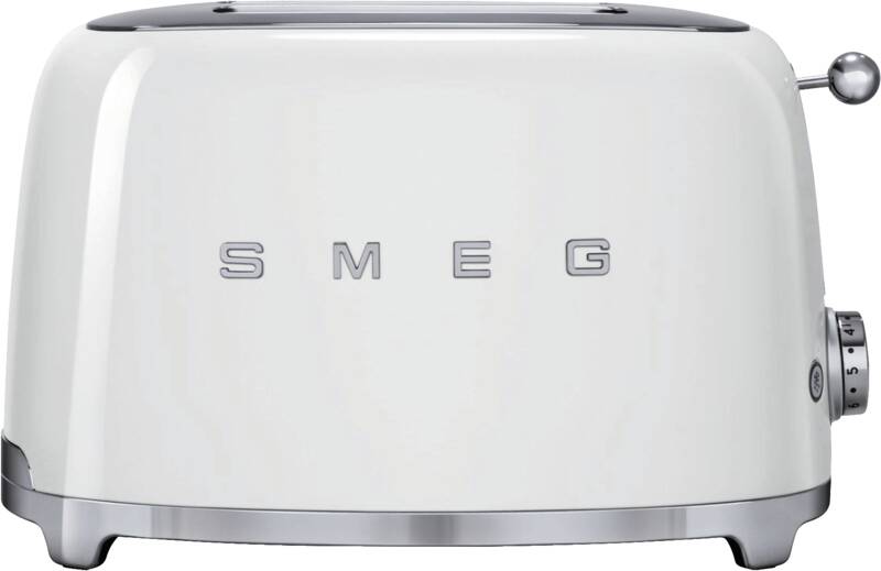 Smeg TSF01WHEU 2-Scheiben-Toaster, Brotscheibenzentrierung, extra breite Toastschlitze