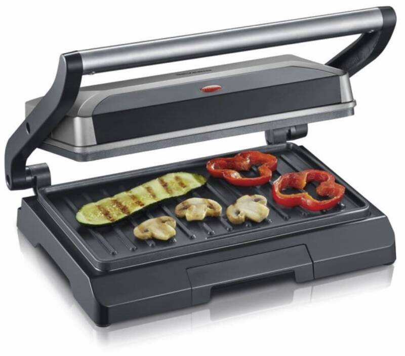 SEVERIN Kompakt-Multigrill KG 2394, 800 Watt, grau / schwarz