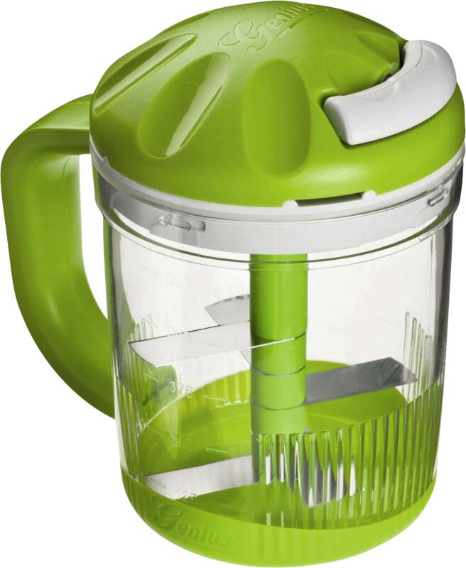 Genius Twist N Joy 3tlg. Handbetriebener Zerkleinerer, 625 ml Fassungsvermögen