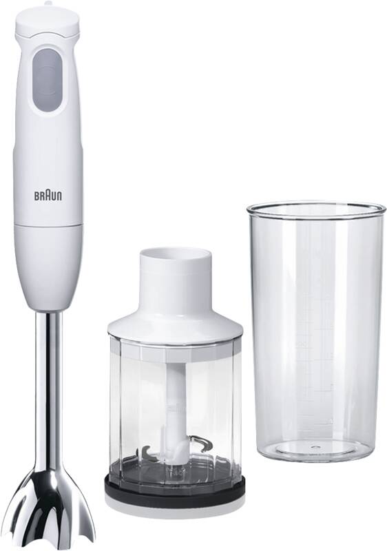 Braun Domestic Home MQ 120 Pesto MultiQuick 1 Stabmixer, Edelstahlfuß, 450 Watt Leistung