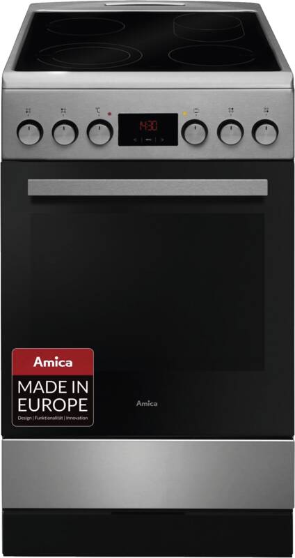 Amica SHC 903 001 E Fine Design Stand-Herd, Elektro-Backofen, 65 l Garraum