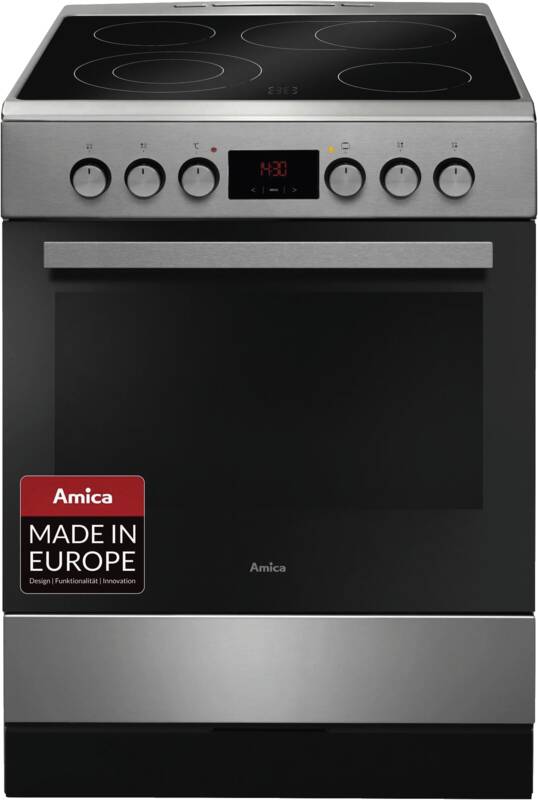 Amica SHC 913 001 E Fine Design Stand-Herd, Elektro-Backofen, 65 l Garraum