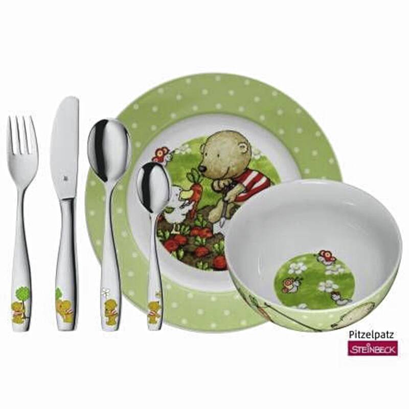 WMF Kinderbesteck Set 6 Pitzelpatz Kinderbesteck, 6- teilig