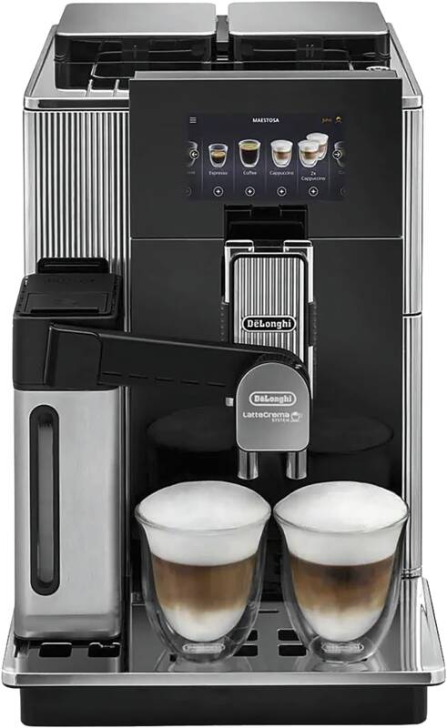 De ́Longhi EPAM 960.75.GLM MAESTOSA Kaffeevollautomat, 19 bar Pumpendruck, 1 und 2 Tassenbetrieb