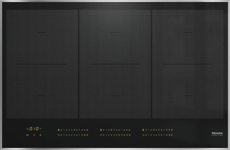 Miele KM 7575 FR Glaskeramik-Kochfeld autark, Induktion, Bedienung vorne