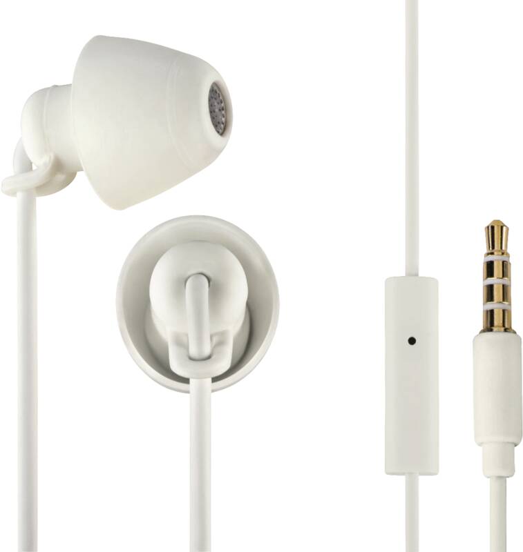 Thomson EAR3008w 132633 INEAR OHRHOERER PICCOLINO In-Ohr-Kopfhörer (Earbuds), Headset-Funktion mit integriertem Mikrofon, Rufannahme-Funktion