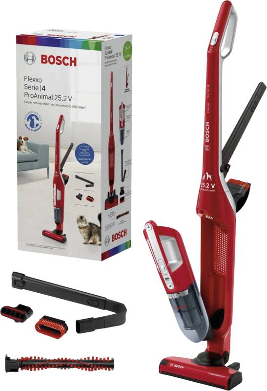Bosch BBH3ZOO25 Akku-Stielsauger, abnehmbarer Handsauger, 2 Leistungsstufen