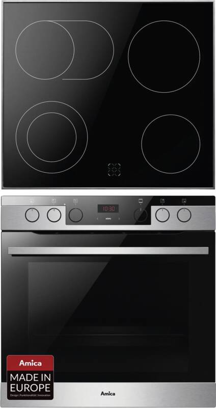 Amica EHCX 933 600 E Einbau-Herd-Set, Elektro-Backofen, 77 l Garraum