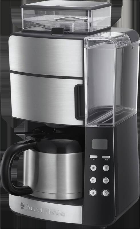 Russell Hobbs Grind&Brew Thermo-Kaffeemaschine Filterkaffeemaschine, Fassungsvermögen bis 10 Tassen, 1,25 l Fassungsvermögen