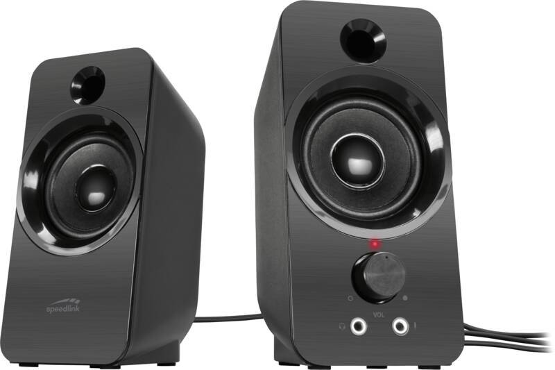 Speedlink DAROC Stereo Speaker PC-Lautsprechersystem, 2.0, 6 Watt maximale Gesamtleistung