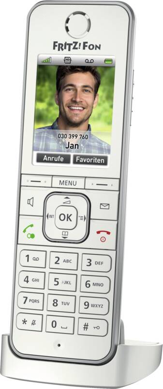 FRITZ! FRITZ!Fon C6 Telefon-Mobilteil, mit Ladeschale, unterstützt SIP Protokoll