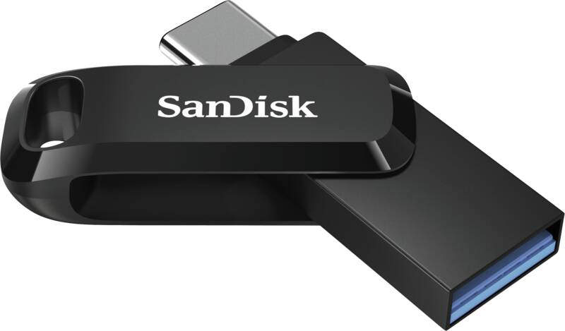 Sandisk Ultra Dual Drive Go USB Type C 256GB USB-Stick 3.2 Typ A (Gen. 1) Hybrid + USB-Stick 3.2 Typ C (Gen. 1), 256 GB Speicherkapazität, bis zu 400 
