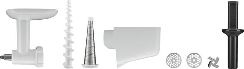 Kitchenaid 5KSM2FPPC (3-tlg.Zubehörset:5KSMVSA+5KSMFGA+5KSMFVSP) Fleischwolf für Mixer-/Küchenmaschinen, Gemüseschneider für Mixer-/Küchenmaschinen, 