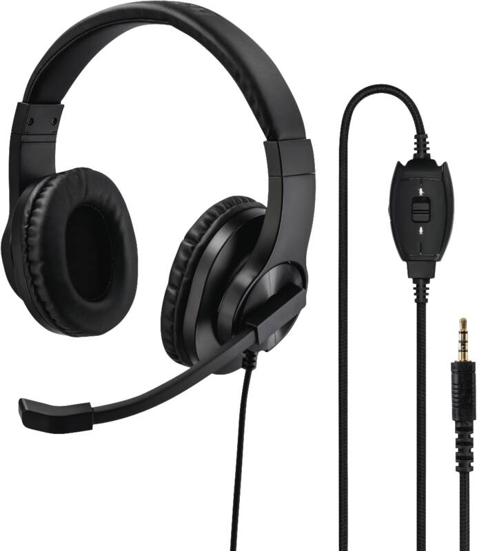 Hama 139926 PC-Office-Headset HS-P350 Kopfbügel-Headset, geeignet speziell für PC-Office, Tablet-PCs
