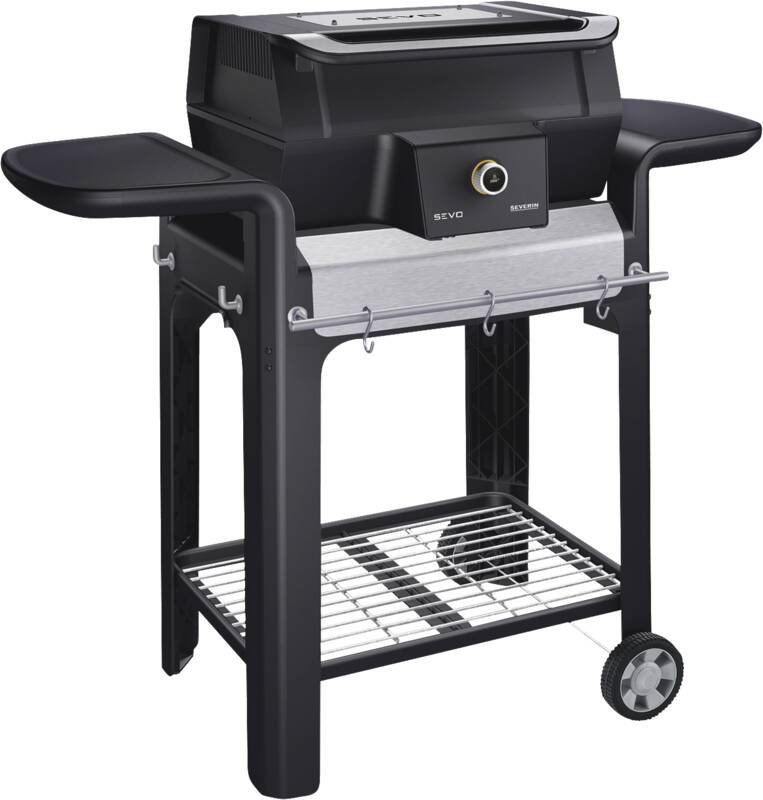 Severin PG 8107 Barbecue-Elektrogrill, auf Rollen fahrbar, Grillhöhe: 100 cm