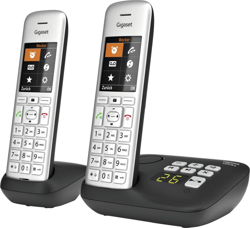 Gigaset Gigaset CE575 A Duo Festnetz-Telefon (für analogen Anschluß), strahlungsarm, schnurlos