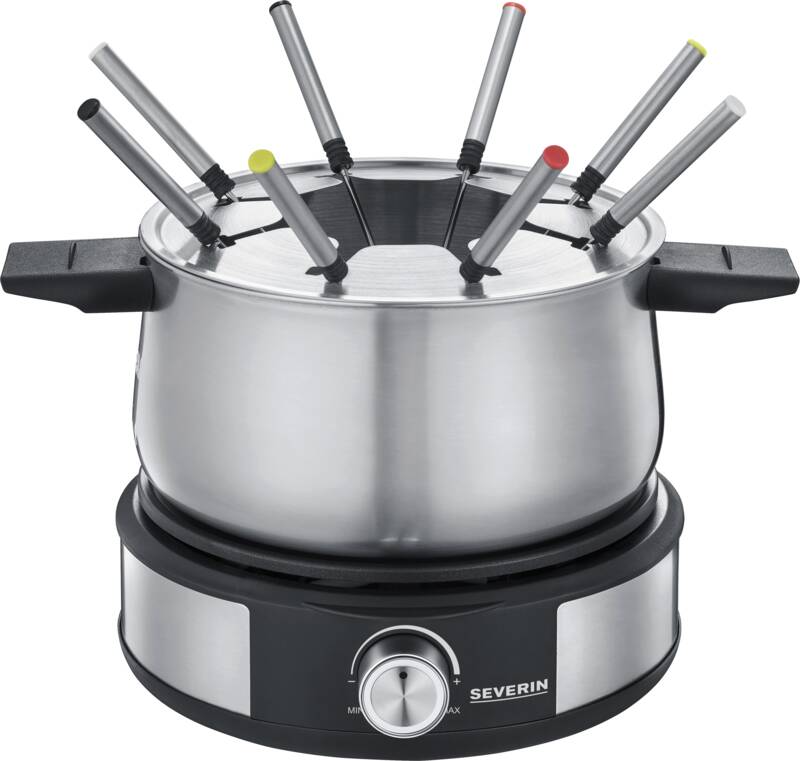 Severin FO 2471 Elektro-Fondue, Edelstahl, 1,4 l Füllmenge
