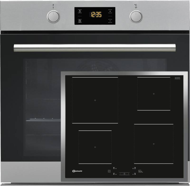 Bauknecht BAKO Profi 3500 HI (BAR2 KH8V2 IN + BQ 2760S FT) Backofen plus autarkes Kochfeld, Elektro-Backofen, 71 l Garraum