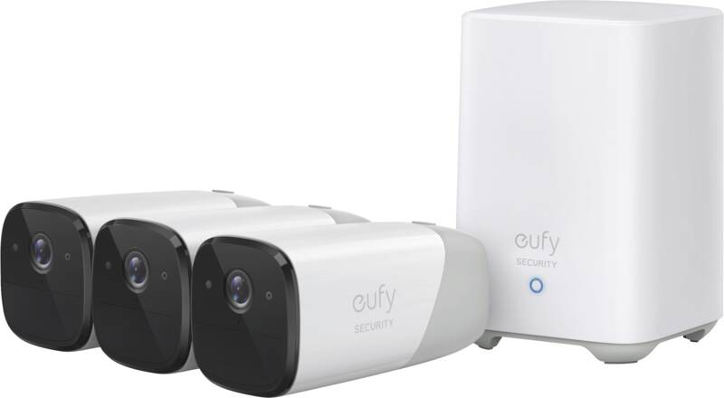 eufy Eufycam 2 Pro Dreier Pack Überwachungssystem, bestehend aus Kameras: 3, outdoor
