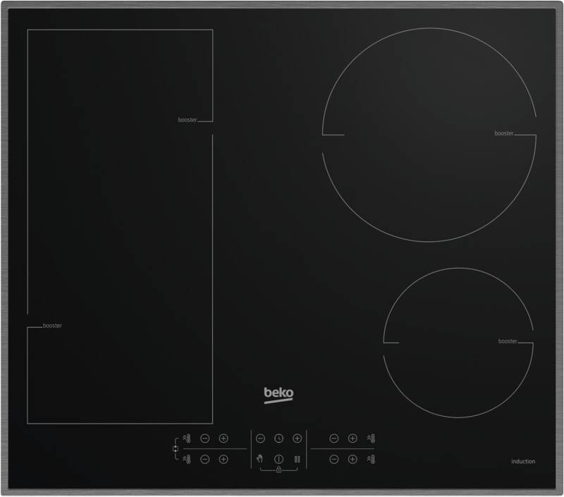 Beko HII 64200 FMTX Glaskeramik-Kochfeld autark, Direct Access (einfache und schnelle Bedienung jedes einzelnen Kochfeldes hinsichtlich Ein/Aus-