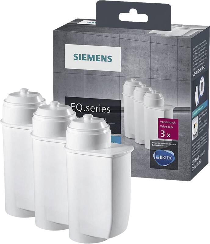 Siemens TZ70033A Wasserfilter 3er Pack Wasserfilter für Kaffee-/Espressomaschinen, 3er Pack