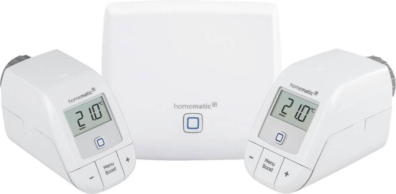 Homematic IP Starter Set Heizen Heizkörperthermostat, per App steuerbar, kompatibel mit Amazon Alexa