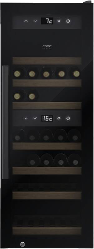 Caso WineExclusive 38 Smart Weinschrank, Temperier-Schrank, Temperaturzonen: 2