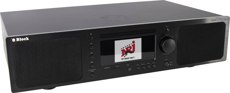 Block BB-200 Blu-ray-Receiver, 70 Watt maximale Gesamtleistung, DAB-Empfang