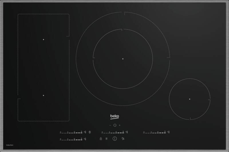 Beko HII 84700 UFTX Glaskeramik-Kochfeld autark, Direct Access (einfache und schnelle Bedienung jedes einzelnen Kochfeldes hinsichtlich Ein/Aus-