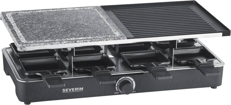 Severin RG 2376 Raclette, rechteckig, Grillfläche geriffelt