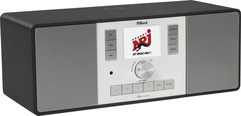 Block Harmony Design-Radio, MP3-Wiedergabe, Fernbedienung