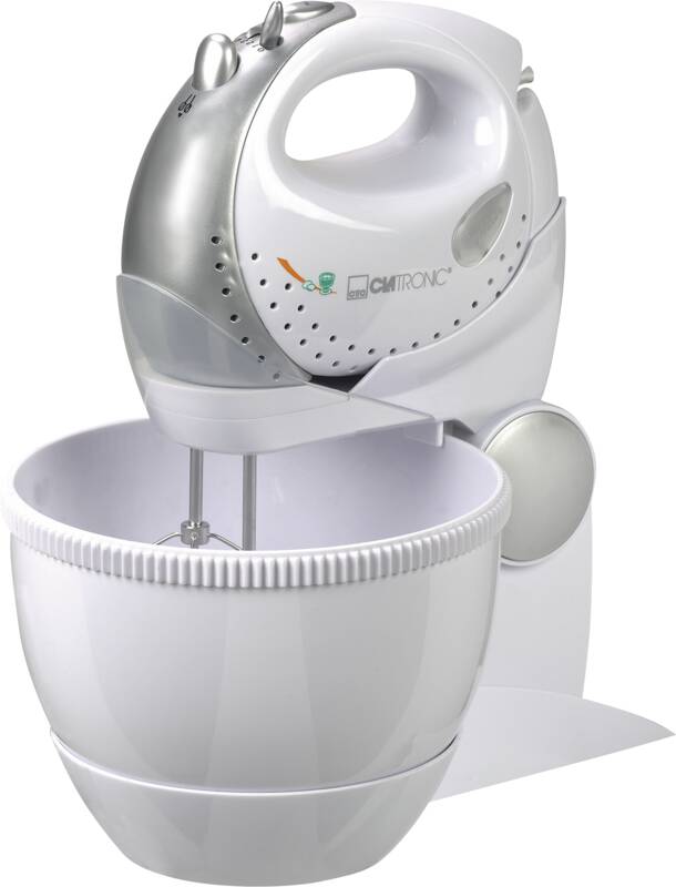Clatronic HMS 2739 250W 2 in 1 Handmixer, 250 Watt Leistung, Geschwindigkeitsstufen: 5