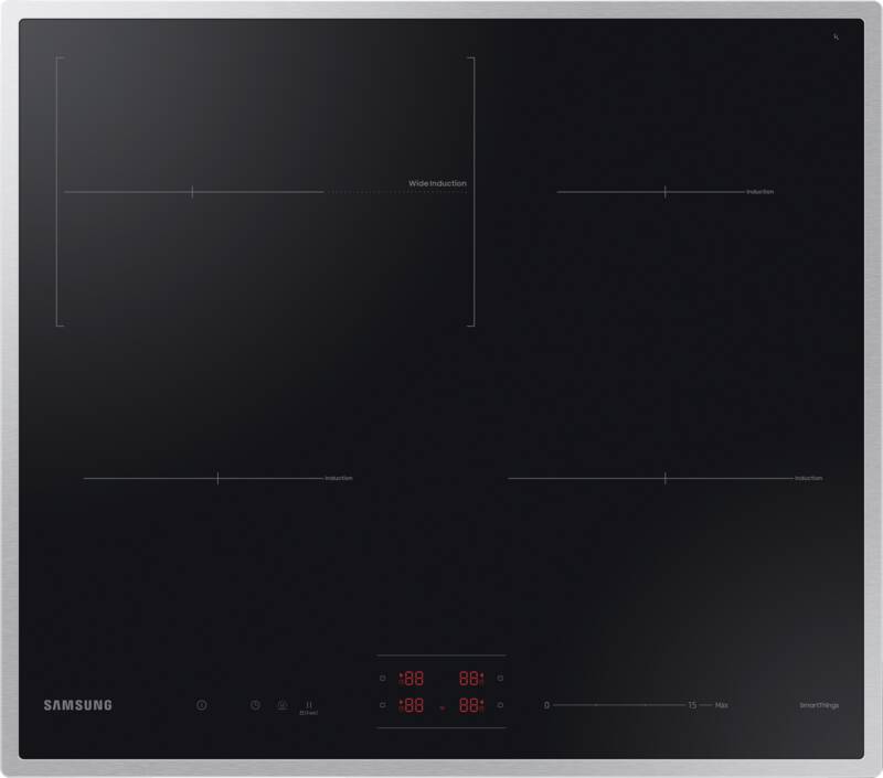 Samsung NZ64B4016HK/U1 Glaskeramik-Kochfeld autark, Induktion, Bedienung vorne