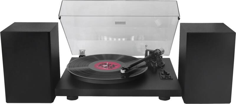 Soundmaster PL711SW mit Verstärker und Lautsprechern, integrierter Vorverstärker