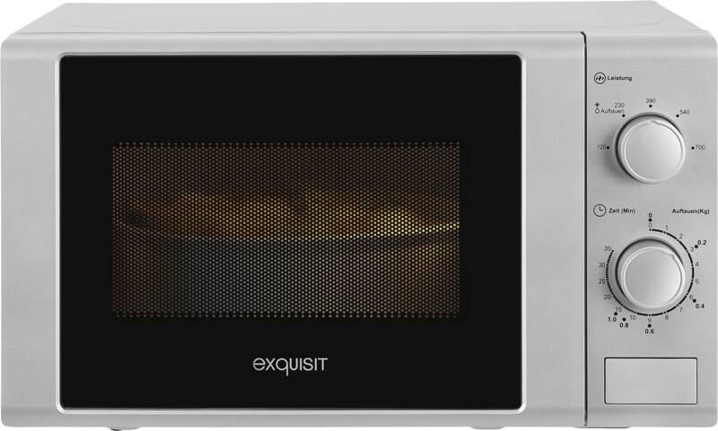 Exquisit MW 900-030 Solo-Mikrowelle, 20 l Garraum, Auftauprogramm