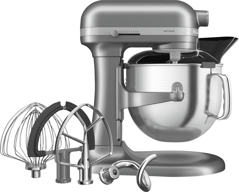 Kitchenaid 5KSM70SHXECU ARTISAN 6,6L Küchenmaschine, Metall-Gehäuse, 375 Watt Leistung