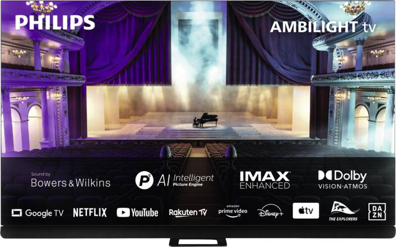 Philips 77OLED908/12 194 cm OLED-Fernseher, 77 Zoll, Auflösung: 3.840x2.160 Pixel