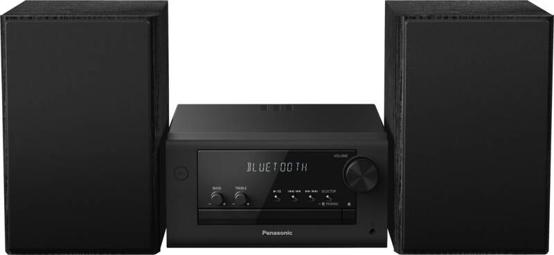 Panasonic SC-PM704EG-K Micro-Stereo-System, 80 Watt maximale Gesamtleistung, CD-Player